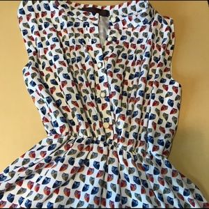 Super Cute Retro Owl Print Dress